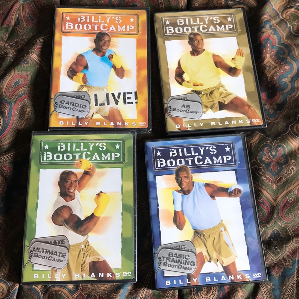 bundle of 4 dvds of Billy’s Bootcamp